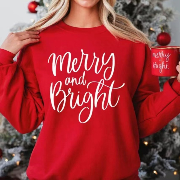 Merry and Bright Christmas Shirt - Image 2