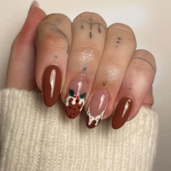 Gingerbread Nails