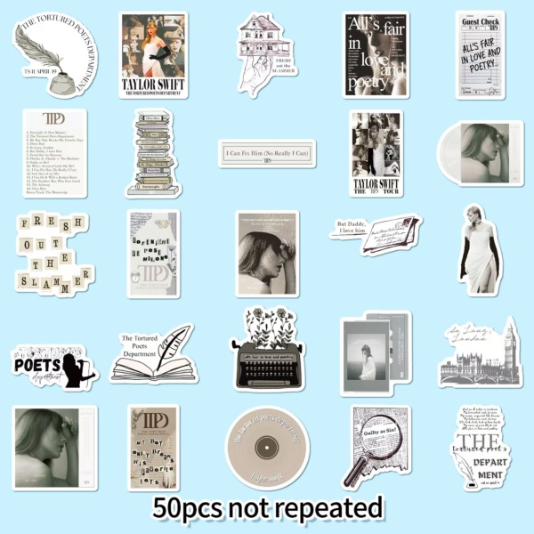 Taylor Swift TTPD Album Stickers - Image 3