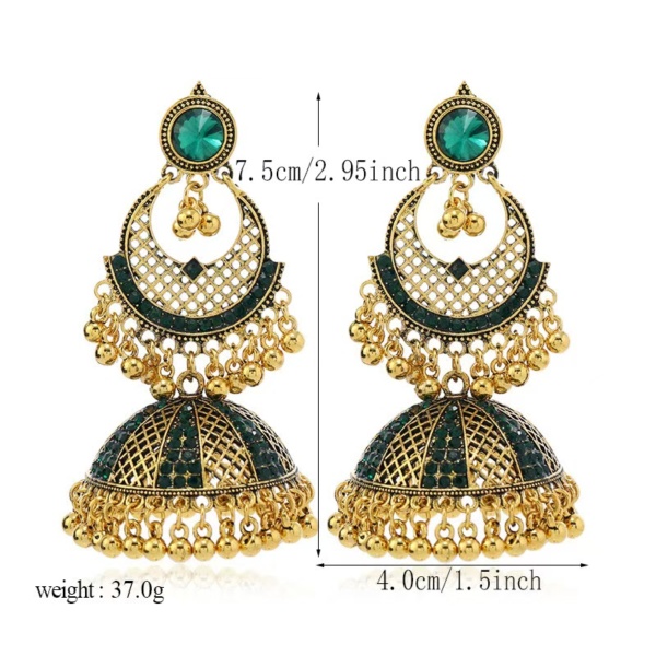 Bridal Gold Jhumka Design - Image 9