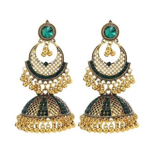 Bridal Gold Jhumka Design - Image 8