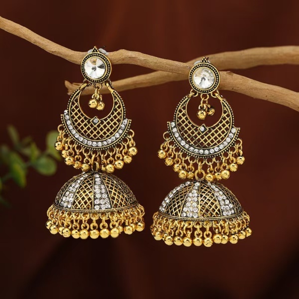 Bridal Gold Jhumka Design - Image 6