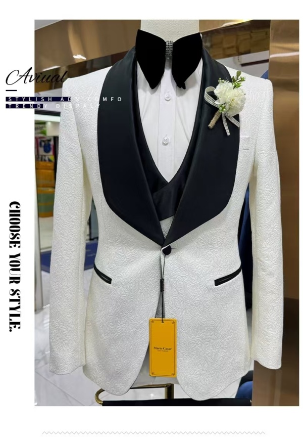 Royal White Jodhpuri Suit - Image 3