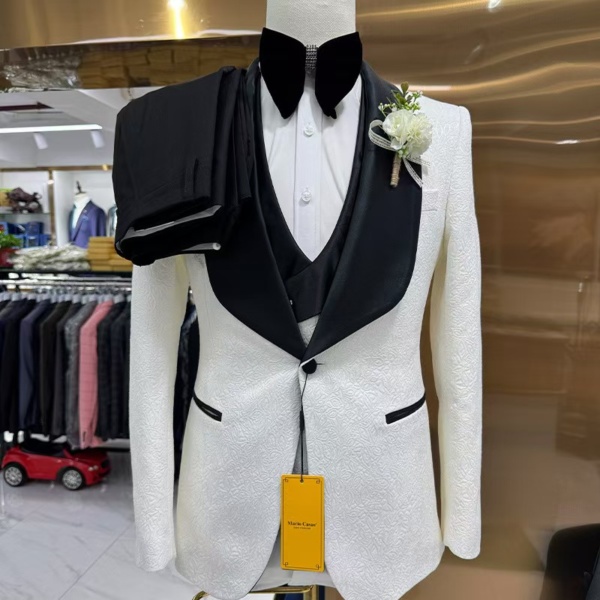 Royal White Jodhpuri Suit - Image 2