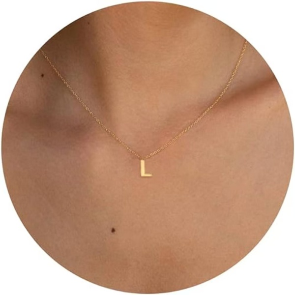 Gold Initial Necklace - Image 3