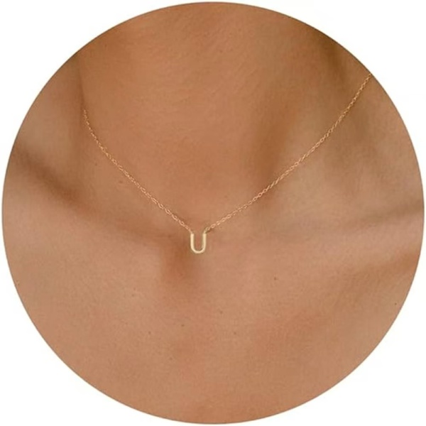 Gold Initial Necklace - Image 5