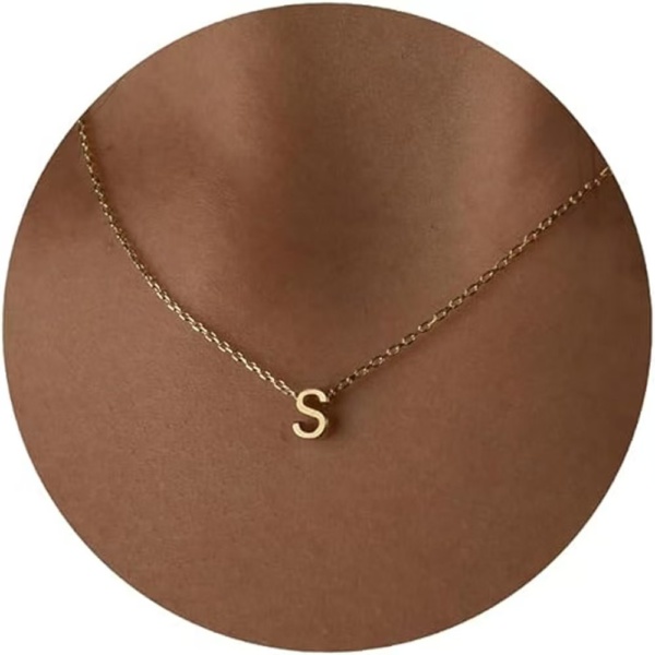 Gold Initial Necklace - Image 14