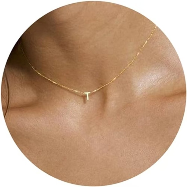 Gold Initial Necklace - Image 15