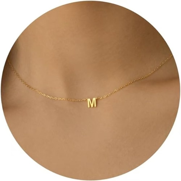 Gold Initial Necklace - Image 16