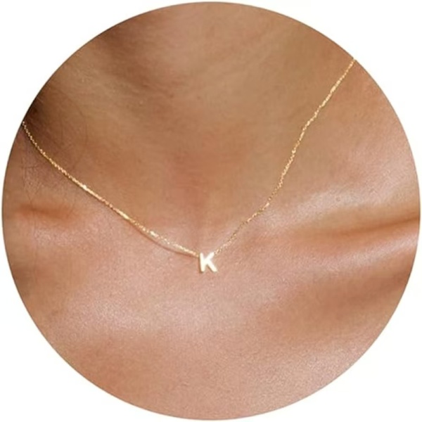 Gold Initial Necklace - Image 7