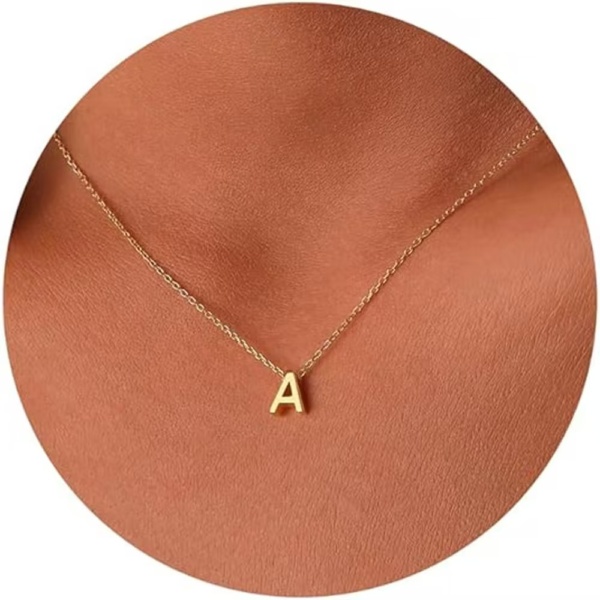 Gold Initial Necklace - Image 8