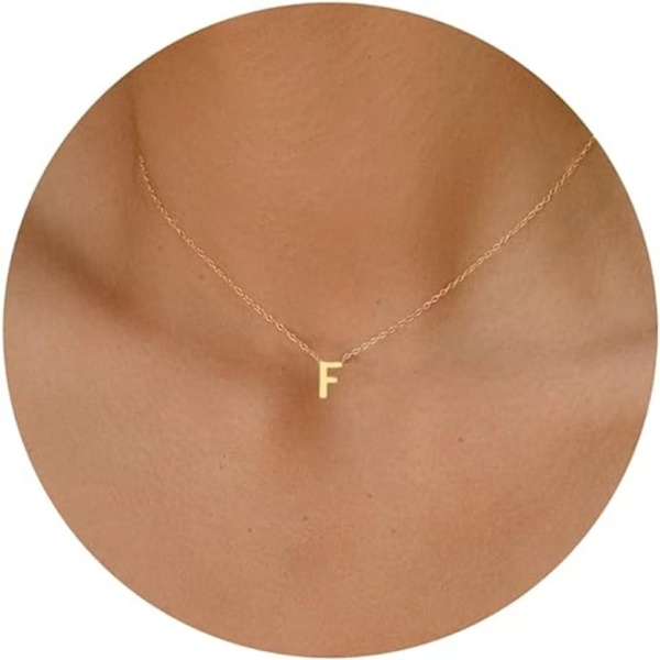 Gold Initial Necklace - Image 19