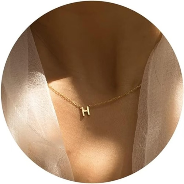 Gold Initial Necklace - Image 9