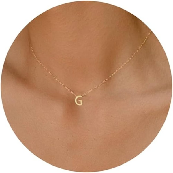 Gold Initial Necklace - Image 22