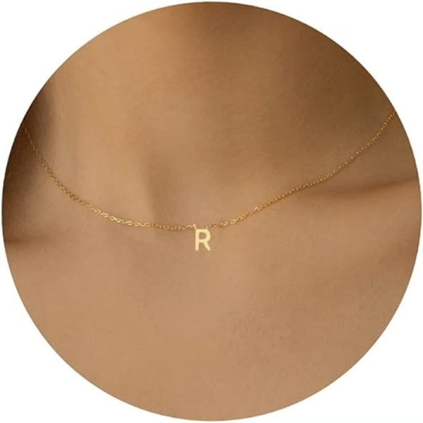 Gold Initial Necklace - Image 10