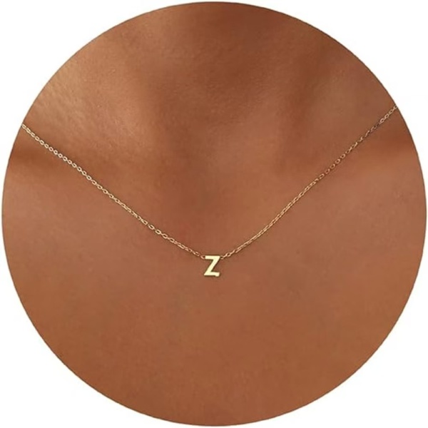 Gold Initial Necklace - Image 25