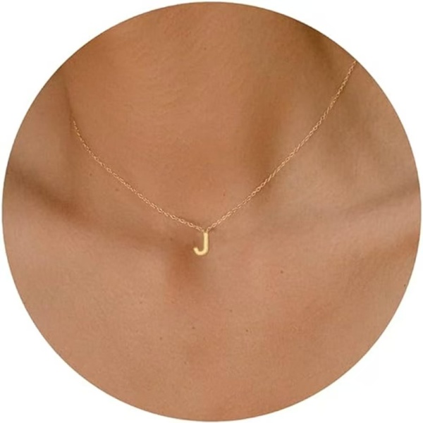 Gold Initial Necklace - Image 26