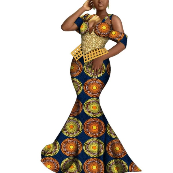 Fashionable Classy Ankara Long Gowns - Image 9