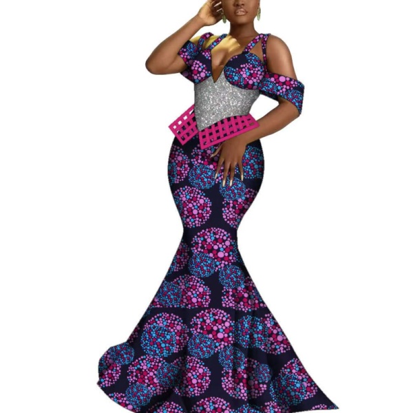Fashionable Classy Ankara Long Gowns - Image 4