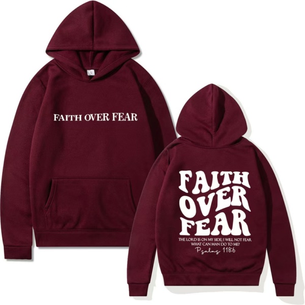Faith Over Fear Hoodie - Image 4