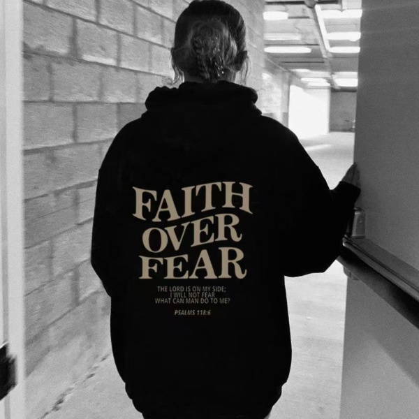 Faith Over Fear Hoodie - Image 8