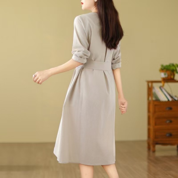 Sofia/Grey Button Down Dress - Image 3