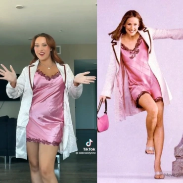 Pink 13 Going on 30 Inspired Jenna Rink Slip Dress