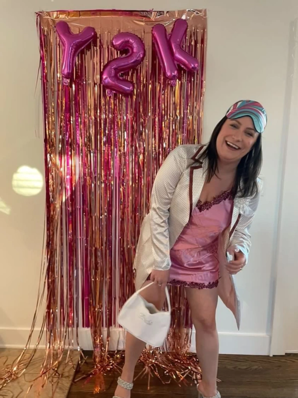 Pink 13 Going on 30 Inspired Jenna Rink Slip Dress - Image 4